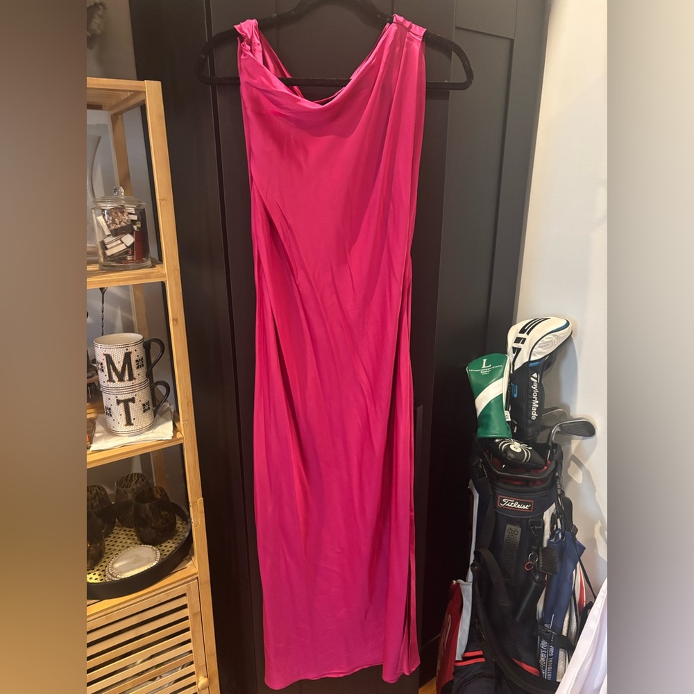 Banana Republic Vibrant Pink Maxi Dress
